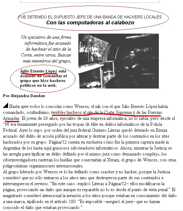 el investigador de lanata es un hacker que estuvo detenido