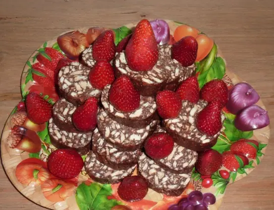 Salchichón de chocolate (Fotoreceta)