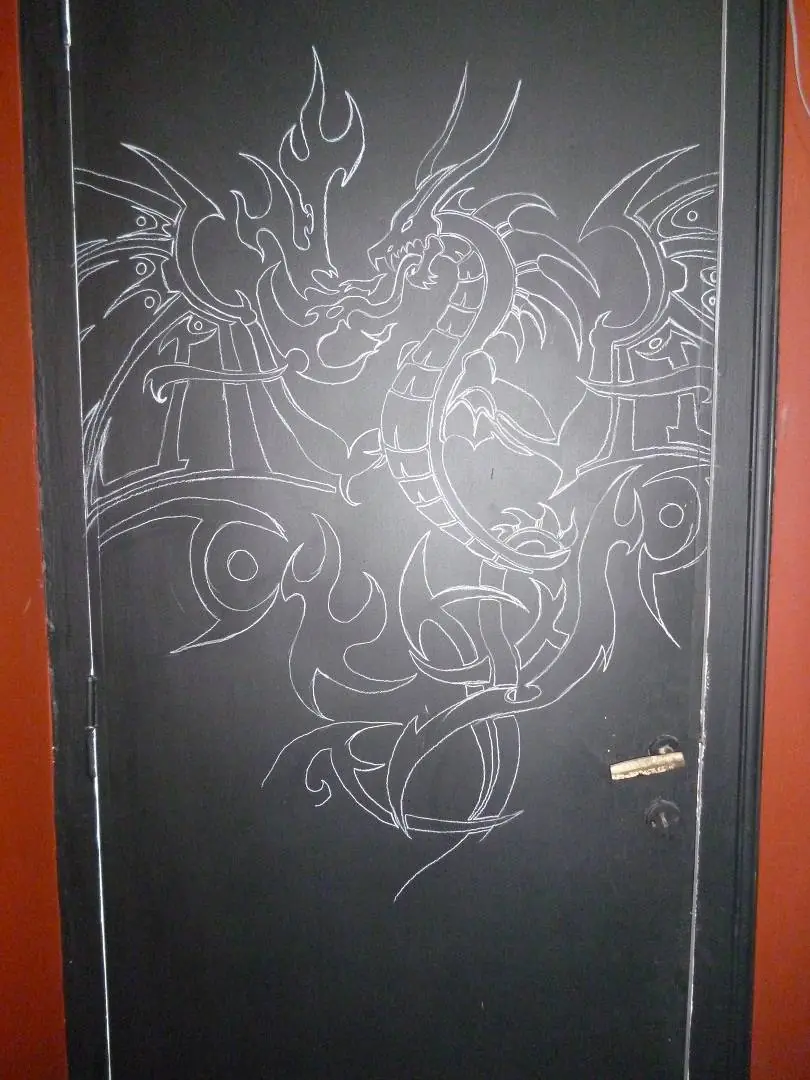 mis viejos nunca me dijeron que no pinte las puertas