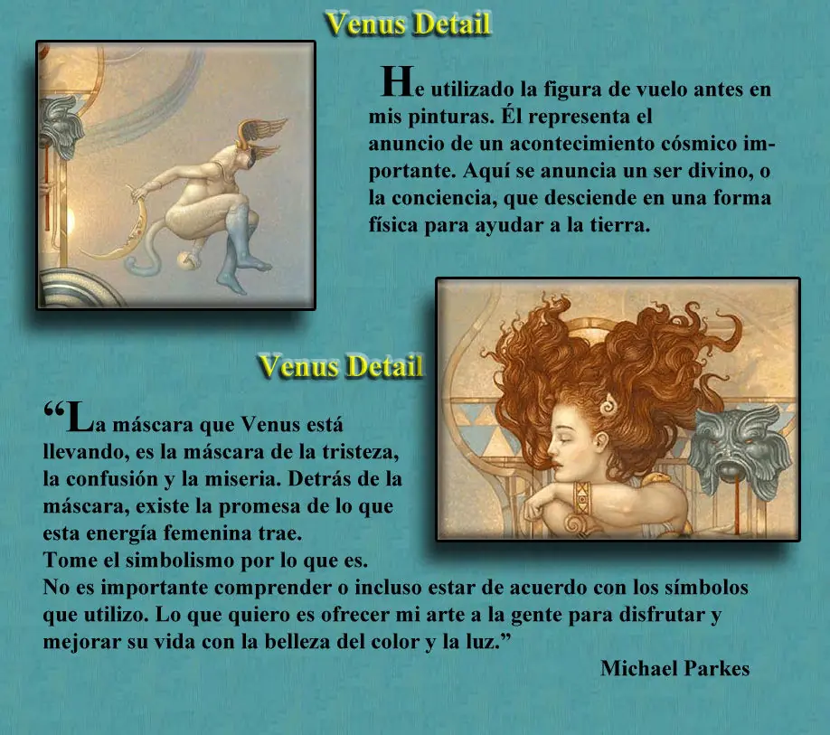 Lo sensual y lo místico, Michael Parkes