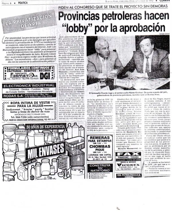 Los kirchner antes del 2003