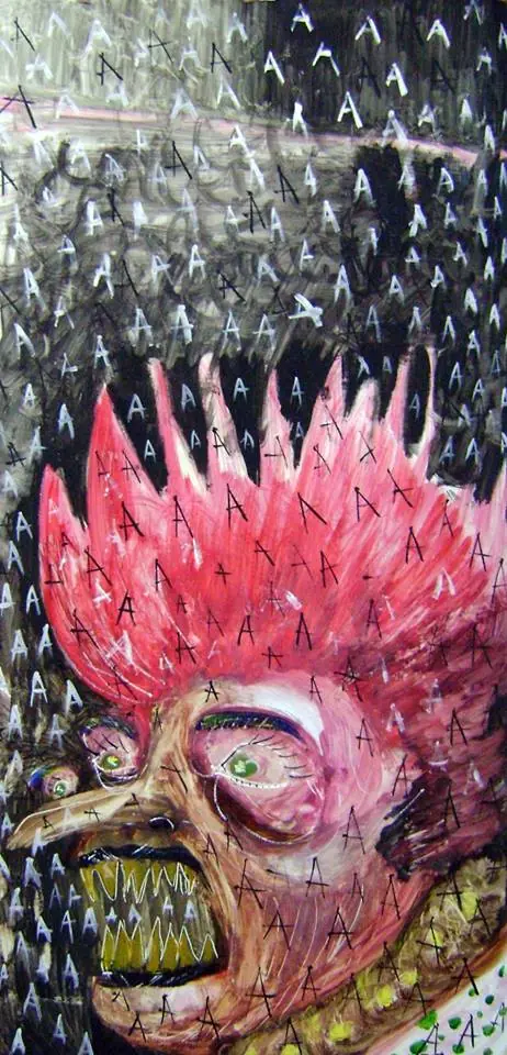 Payaso gritando ( pintura )