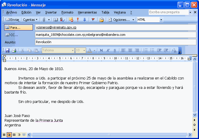 Correctamente