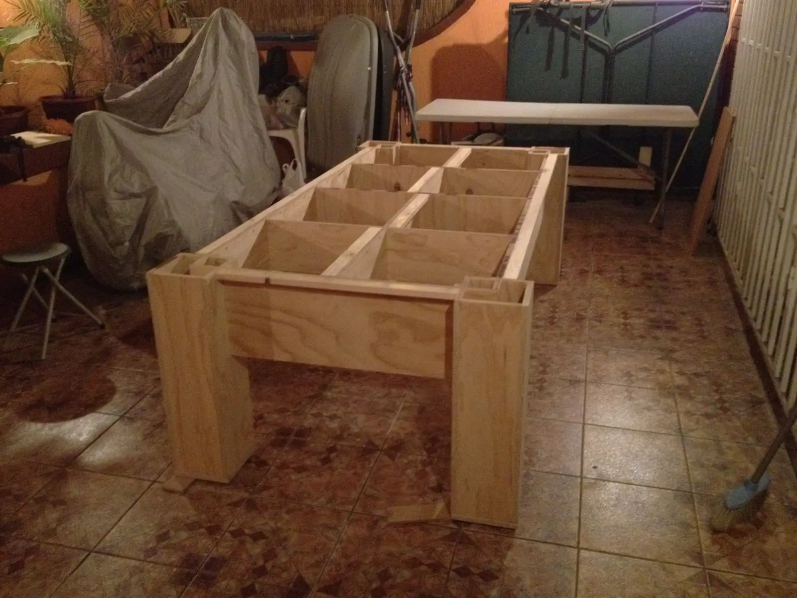 construir mesa pool.