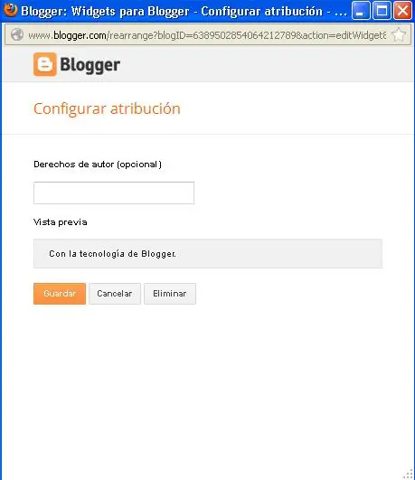 Como eliminar con la tecnología de Blogger