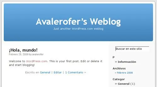 Crear y configurar un blog en WordPress.com