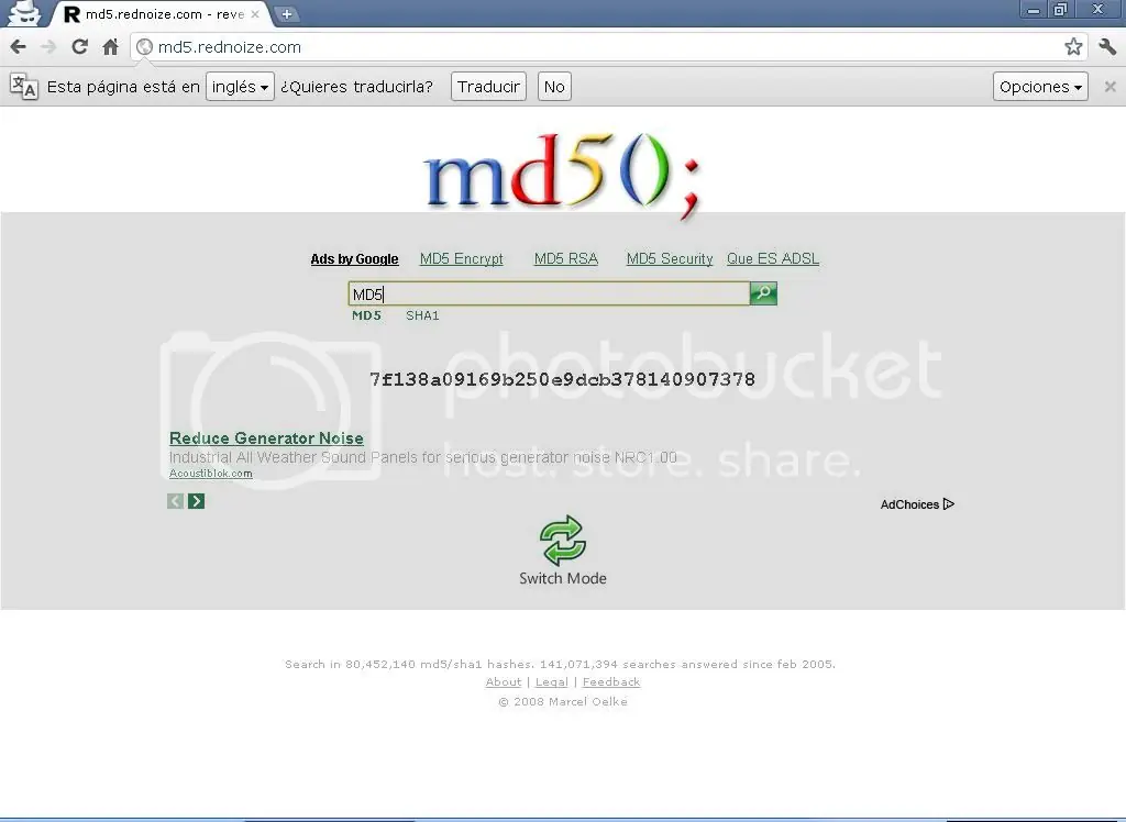 md5 como usarlo