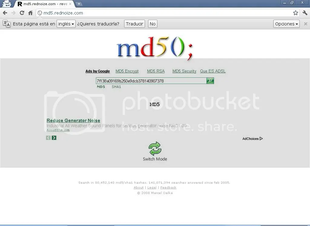 md5 descriter