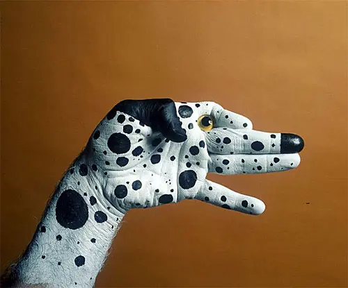 arte con los dedos y manos