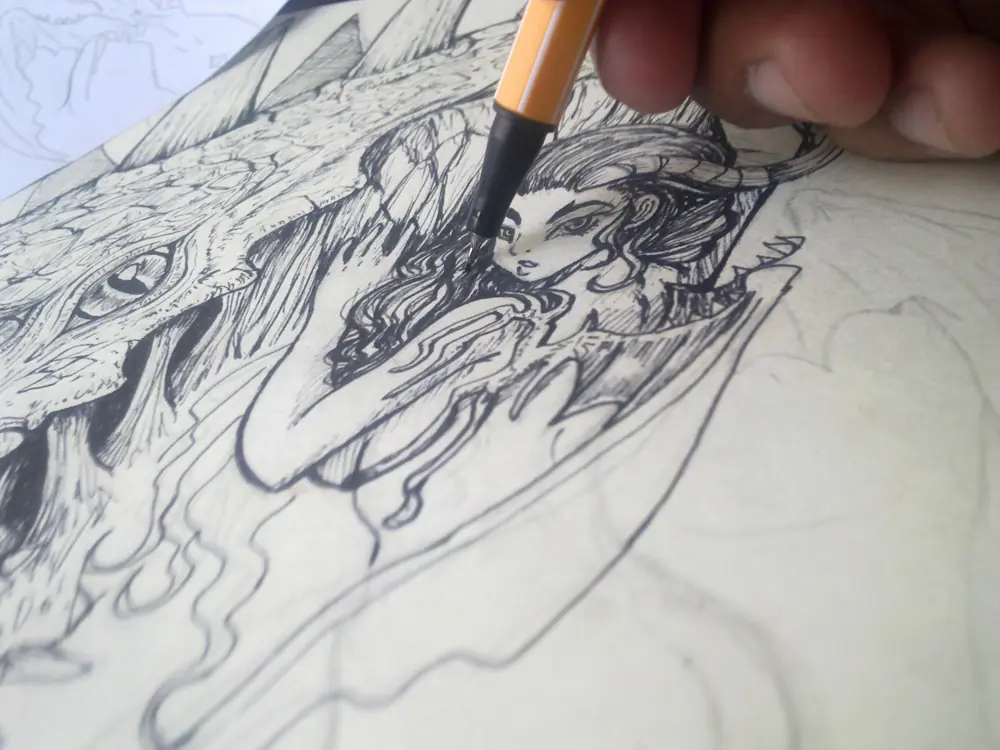 Ninfa dragón - Nueva ilustración.