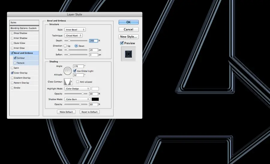 Tutorial | PSD | Logo de Los Vengadores |