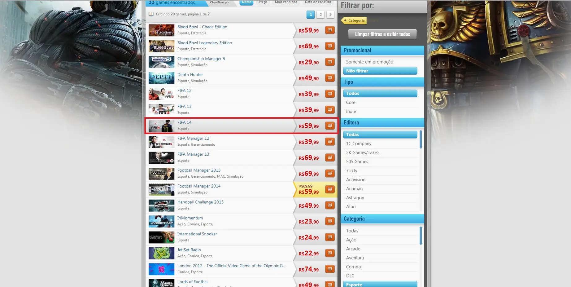 Comprar FIFA14 por $162 (Nuuven)