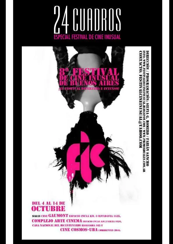 Festival de Cine Inusual del 4 al 14 de Octubre