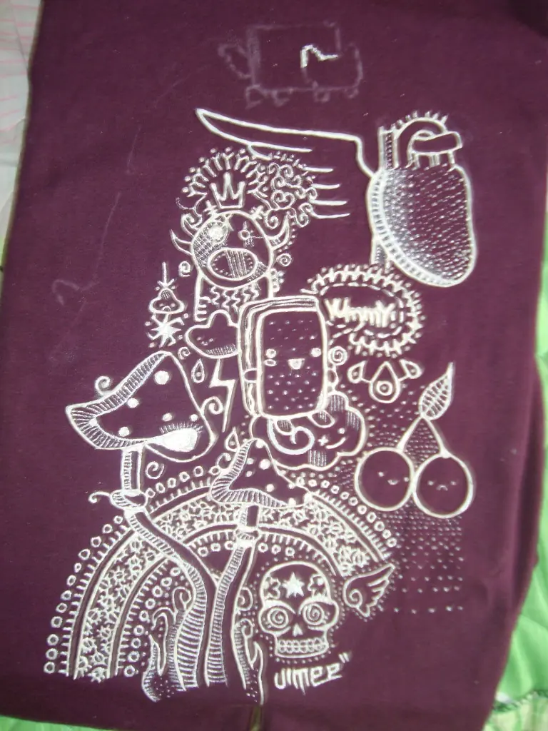 Remera pintada. [Propio]