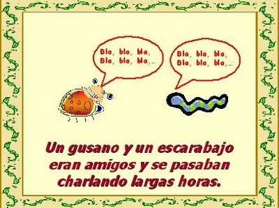 la oruga y el escarabajo