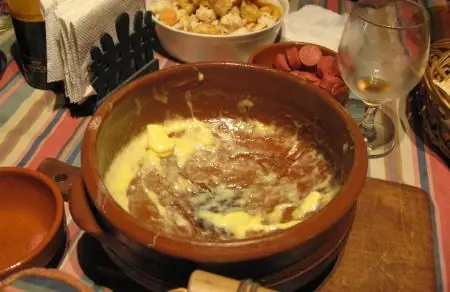 Receta ( Fondue de queso )