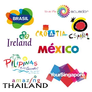 Turismo + Branding: algunos logos de países.