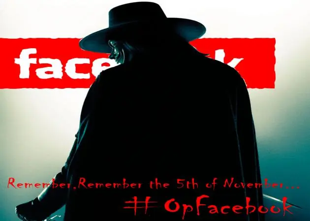 Anonymous eliminara Facebook mañana ?