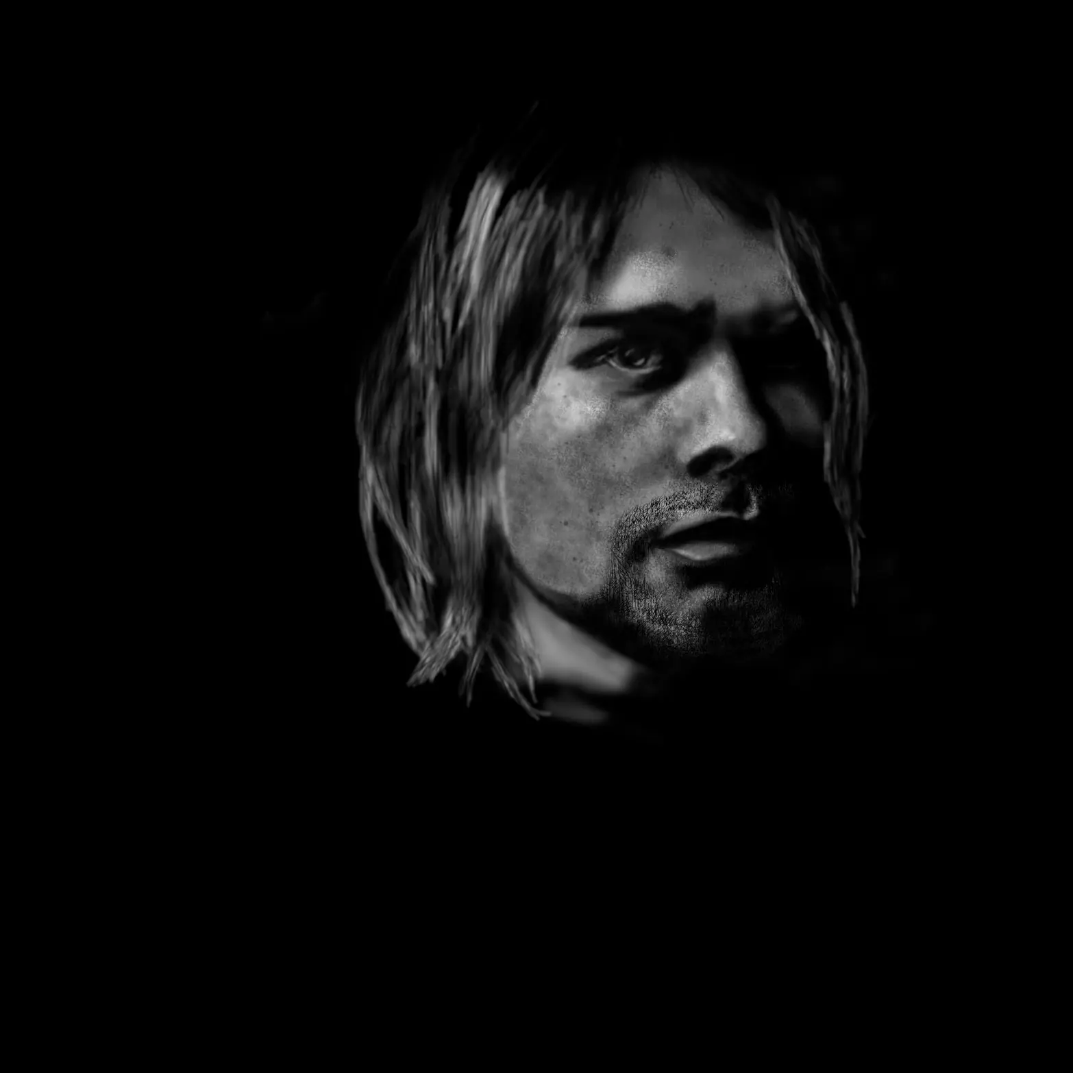 Kurt Cobain en Phostoshop