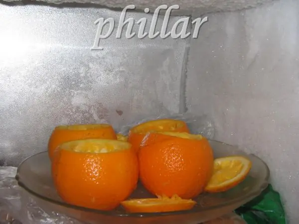 naranja helada,( foto-receta) te va a sorprender