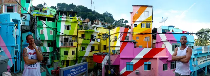 La próxima vez que vayas a Río, pintate una Favela