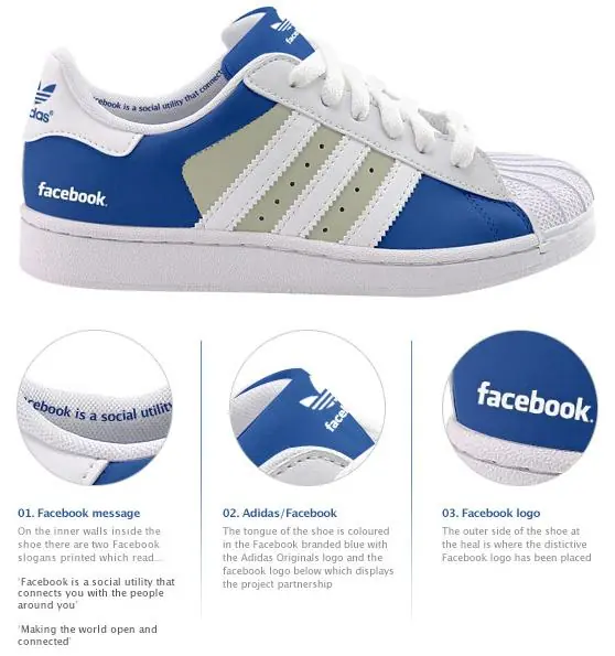 Nuevos championes Adidas de Facebook y Twitter!