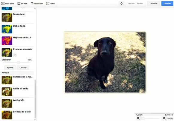 Google+ incorpora un editor básico de imágenes