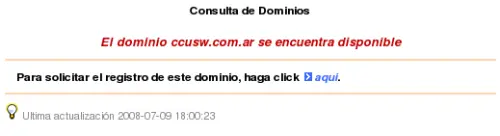 Como registrar un dominio .com.ar