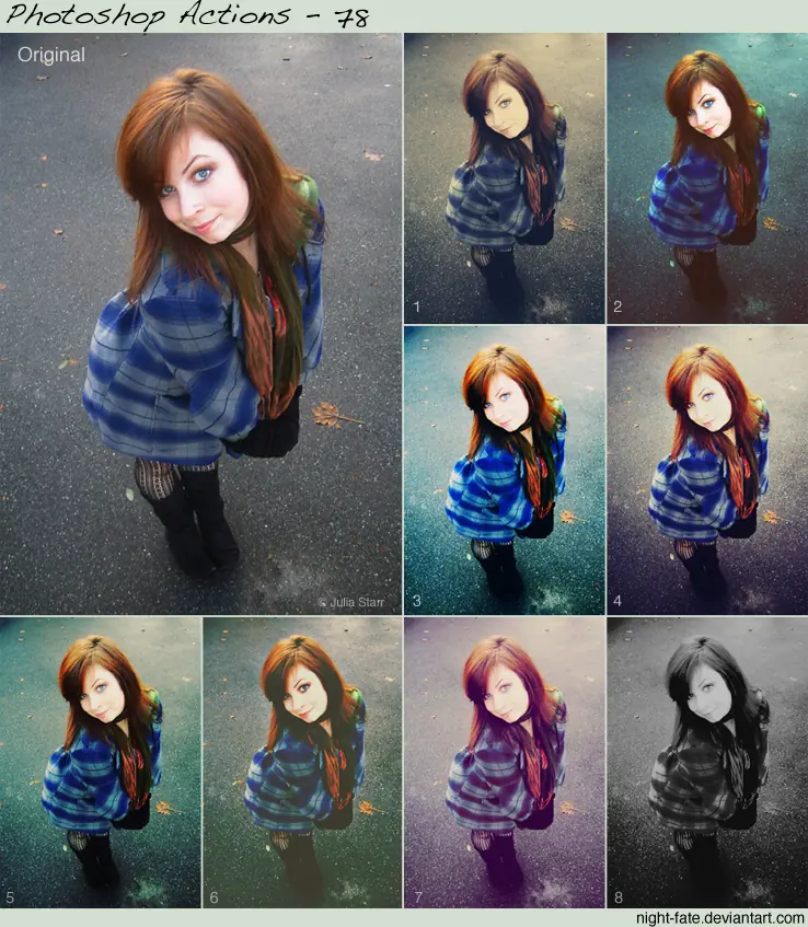 60 Acciones de Fotografía para Photoshop.