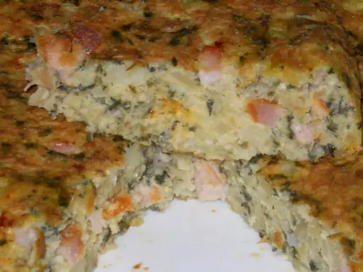 tortilla de acelgas y panceta