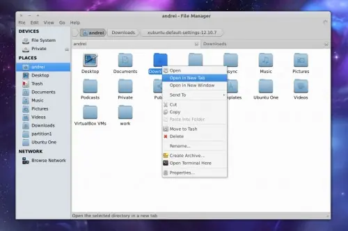 Thunar 1.6.0 llega con soporte de pestañas