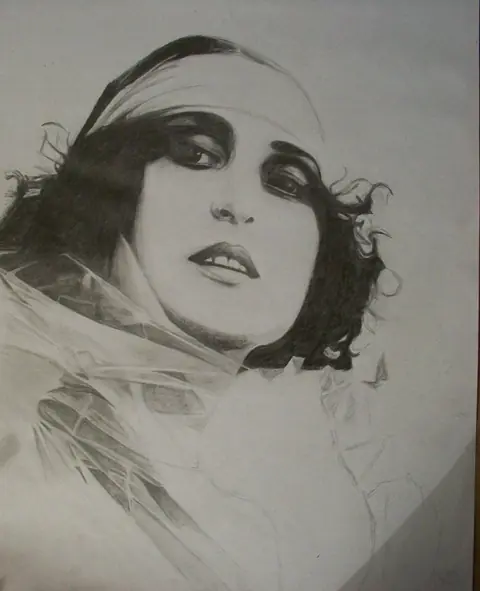 Retrato a lápiz propio - paso a paso