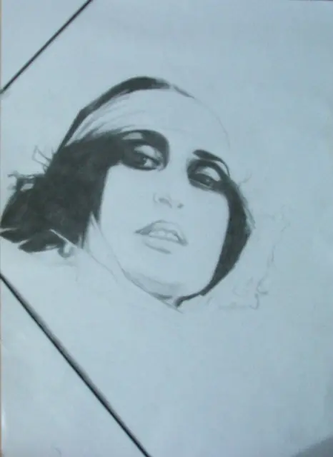 Retrato a lápiz propio - paso a paso