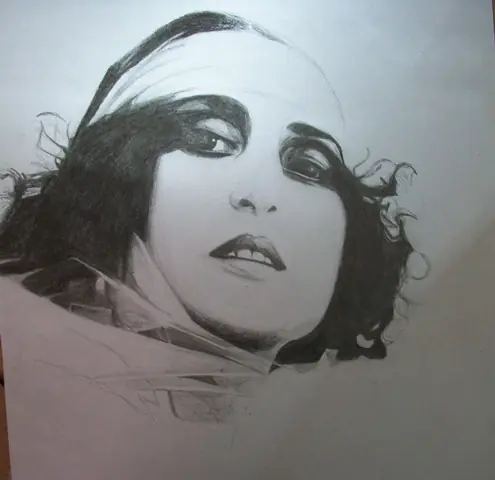 Retrato a lápiz propio - paso a paso