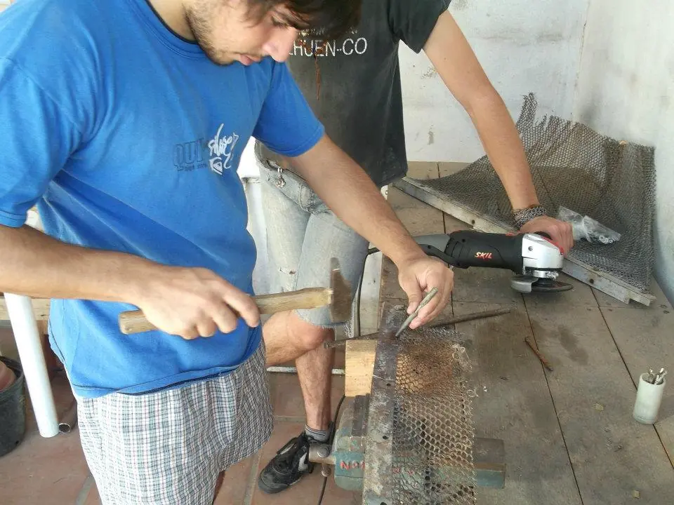 Horno vertical casero