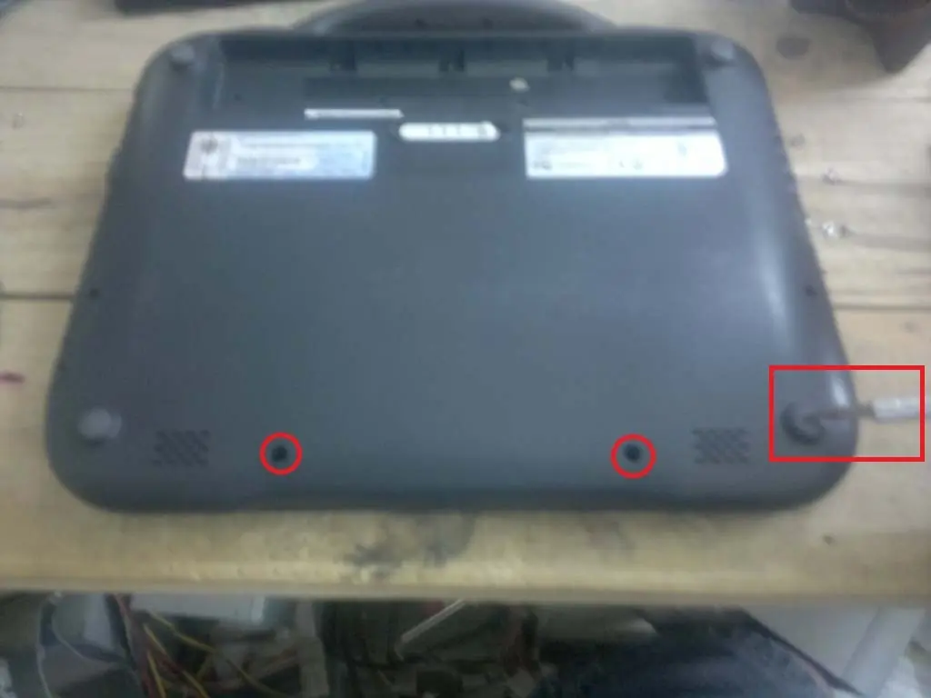 Desarmar netbook exo 355 (gobierno)