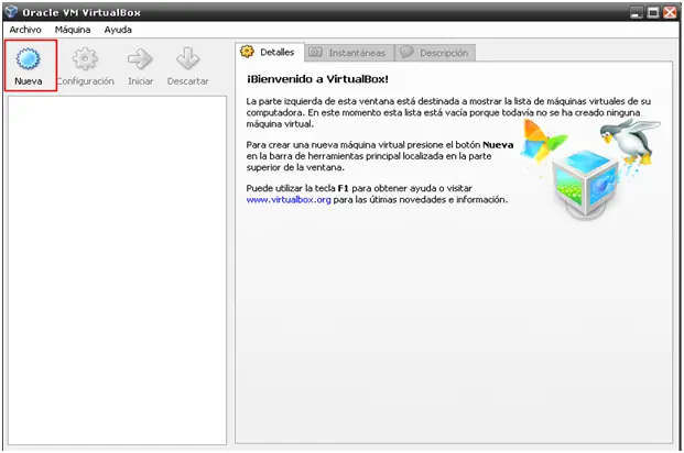 Instalacion y Configuracion de VirtualBox