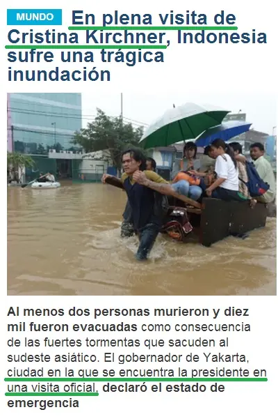 ¿Cristina es mufa?