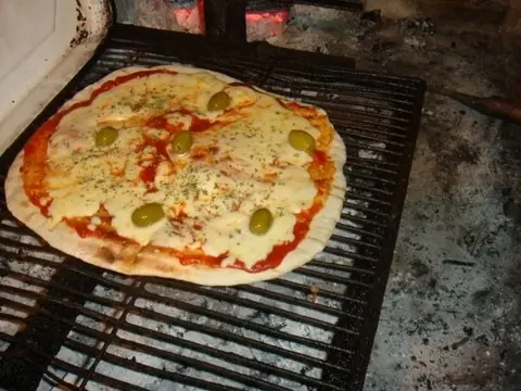 Pizzas a la parrilla...