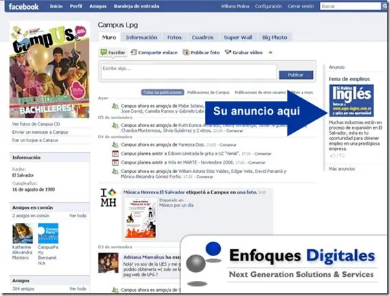 Firma asesora dice que avisos en Facebook funcionan