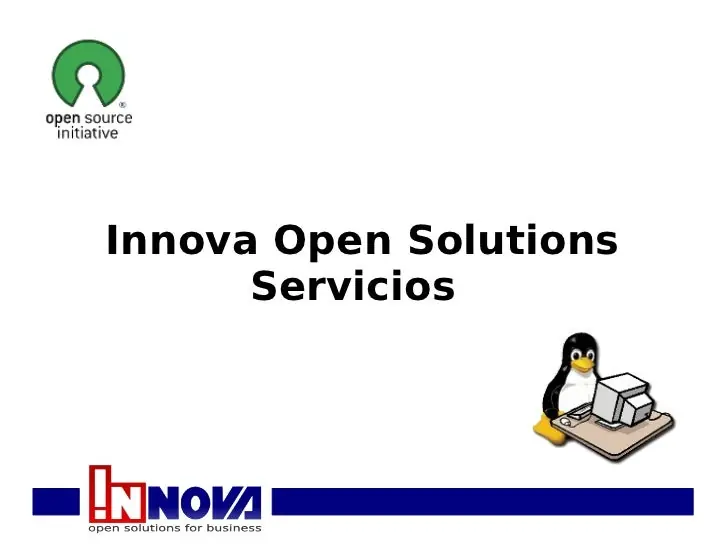 Tutorias de Open Surce Online por Innova Open Solutions