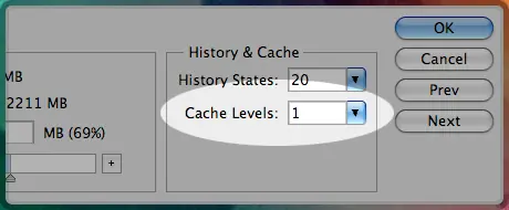 Como mejorar el rendimiento de Photoshop