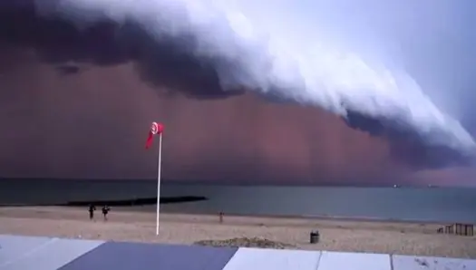 Impresionante Fenomeno en Playas de Belgica