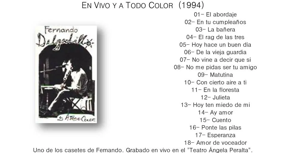Fernando Delgadillo (Trova-México) - Discografía - MEGA