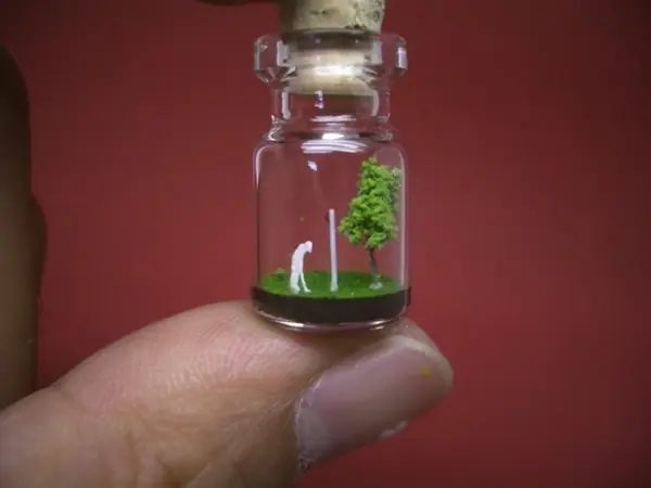 Mundos diminutos en botellas