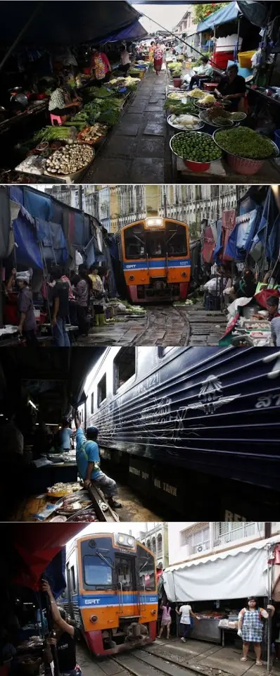 Maeklong, El mercadillo más peligroso del mundo