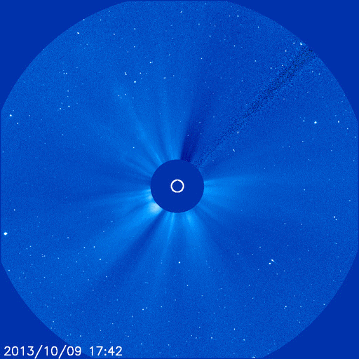 cometa acaba de impactar al sol.