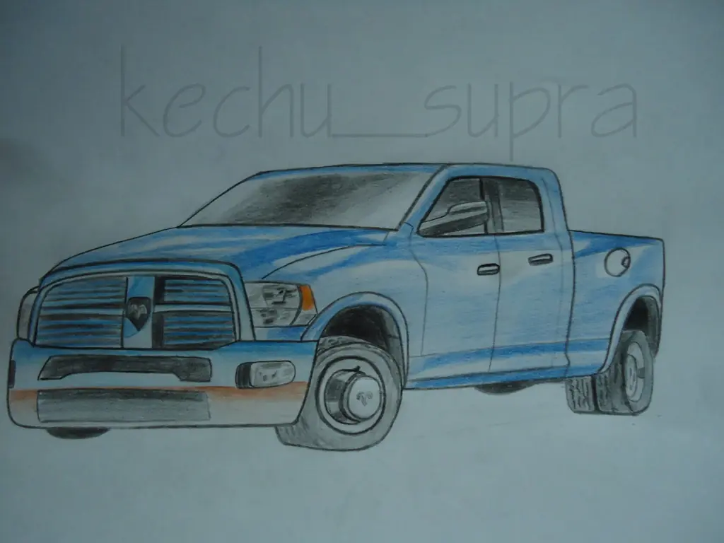 Me dibuje una Dodge ram 3500