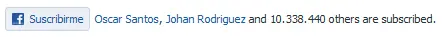 Insertar el botón para Suscribirse de face en mi web o blog