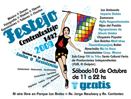 12 de Octubre: Contrafestejos en todo el país